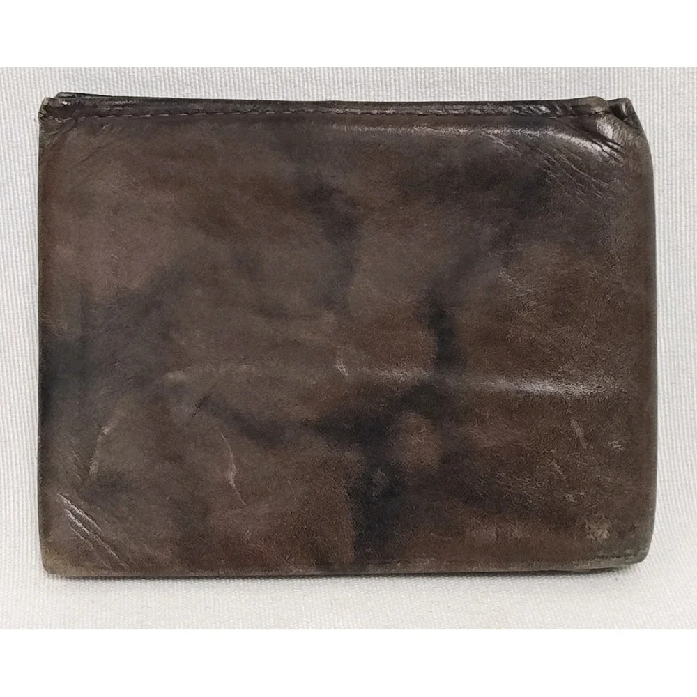 ROLFS Farmland CO-OP Leather Wallet Men's Cowhide Bifold Brown Vintage‎